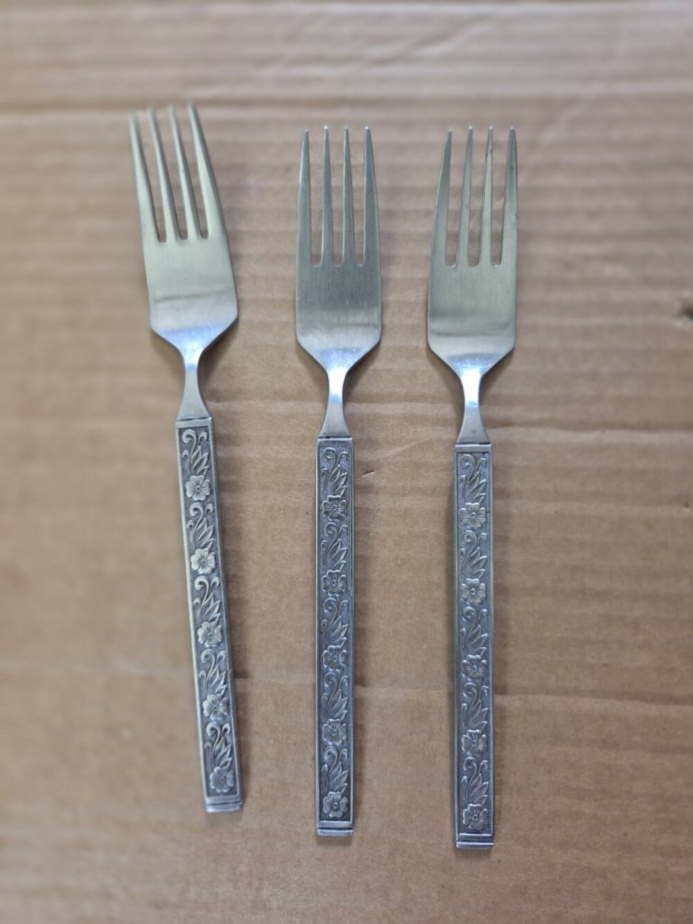 Gold Standard Night Blossom Dinner Forks Set of 3 Japan Flowers